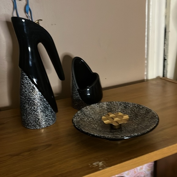 Evan’s Elegance ashtray lighter set MCM - Picture 3 of 8